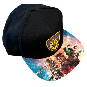 Marvel Guardians of the Galaxy Vol 2 Sublimated Bill Black Snapback Hat Size OS